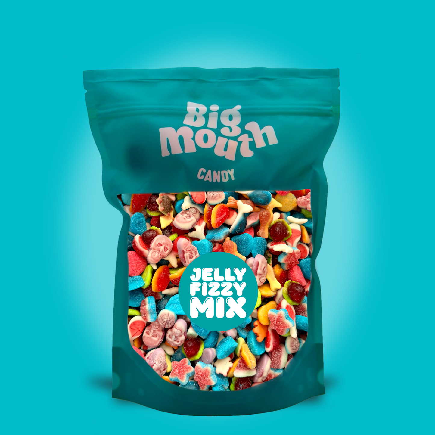 Big Mouth Candy jelly filled pick and mix sweets bag packed with fruity jelly sweets