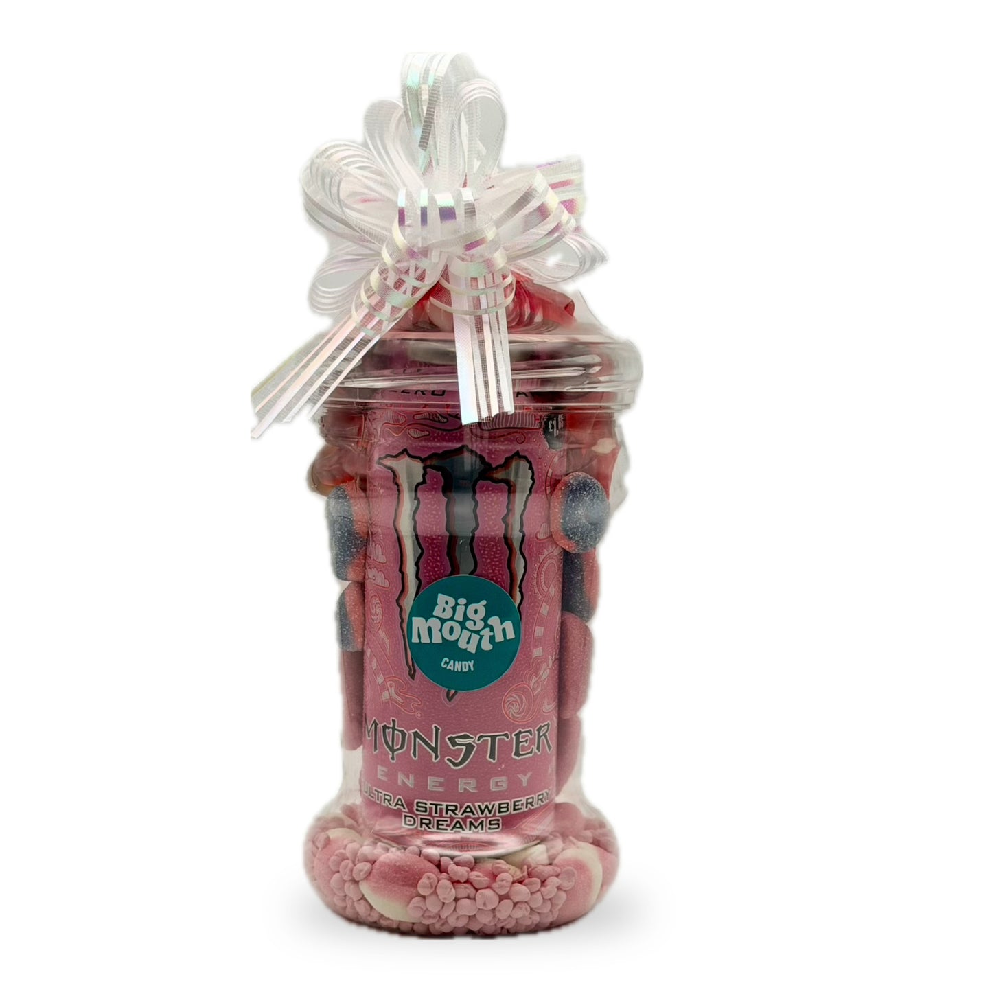 pink novelty pick and mix sweets gift cup filled with assorted candy from Big Mouth Candy.