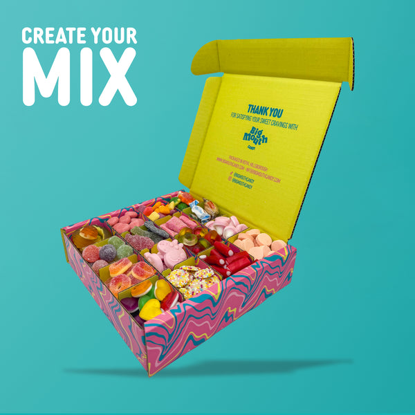 1KG Pick and Mix sweets box from Big Mouth Candy UK