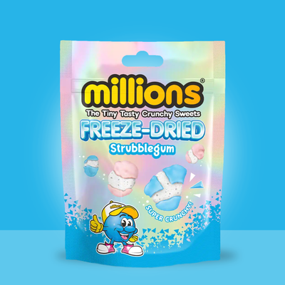 Millions Freeze Dried Strubblegum Sweets – Crunchy Bubblegum Candy