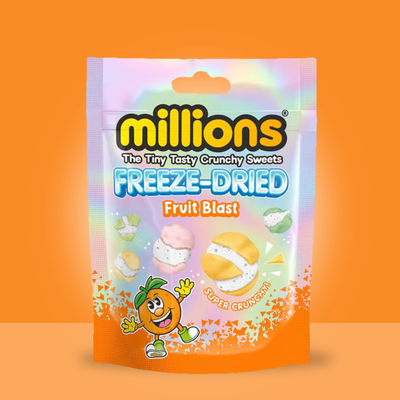 Millions Freeze Dried Fruit Blast Sweets – Crunchy Fruity Candy