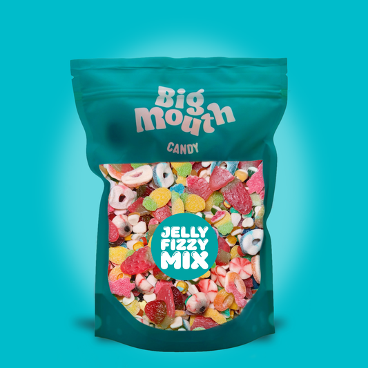 Big Mouth Candy jelly and fizzy pick and mix sweets bag with fruity and sour favourites