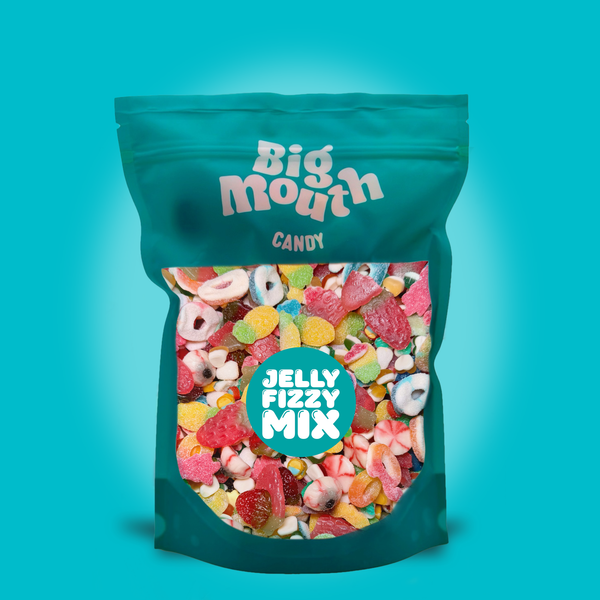 Big Mouth Candy jelly and fizzy pick and mix sweets bag with fruity and sour favourites